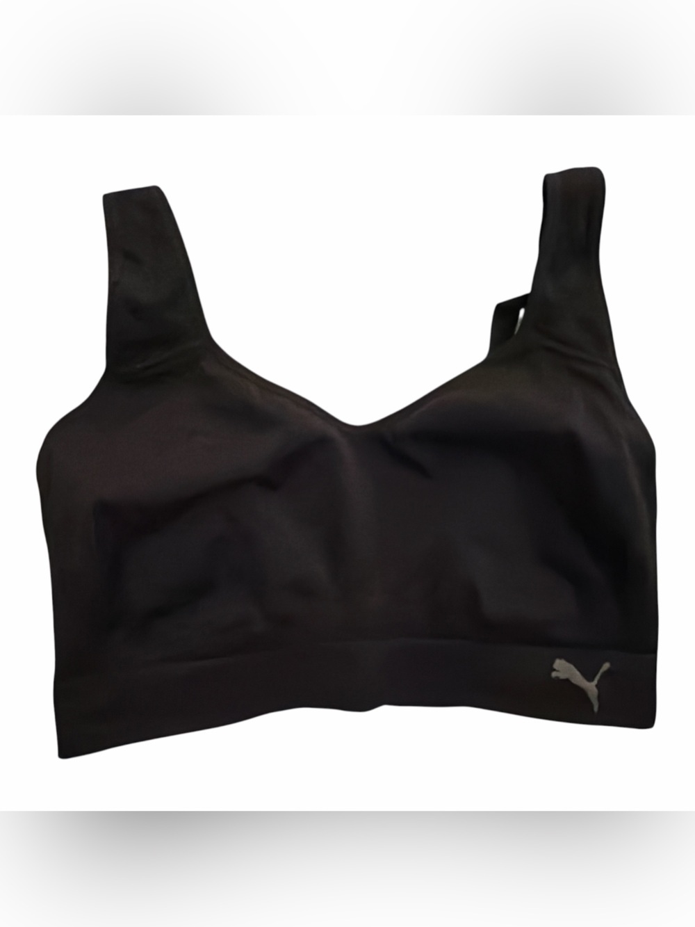 Puma Black Seamless Low-Impact Sports Bra
